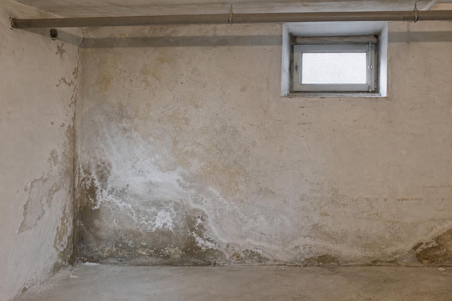 Feuchte Kellerwand in einem Bestandsgebäude